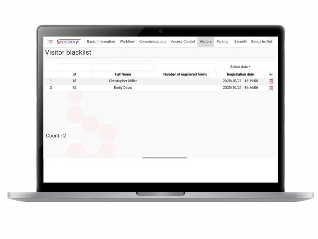 visitor management system